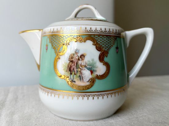 Антикварный сливочник 20е годы Дулевской фабрики имени Правда Дулево 10х13,5