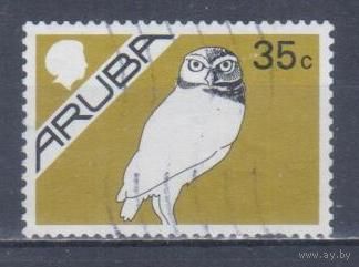 [277] Аруба 1986. Фауна.Птицы.Сова. Гашеная марка.