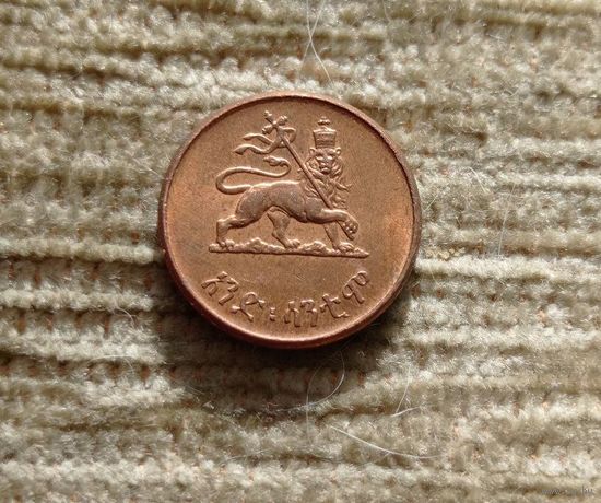 Werty71 Эфиопия 1 сантим 1936 (1944) цент Лев