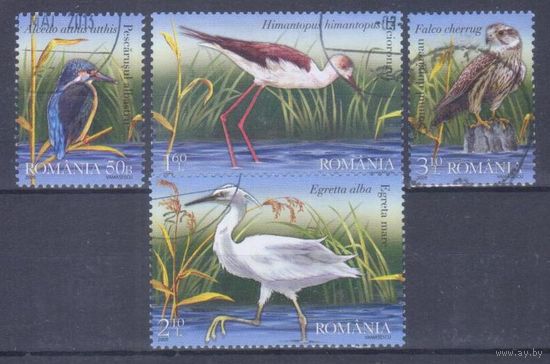 [2156] Румыния 2009. Фауна.Птицы Дуная. Гашеная серия.