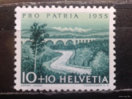 Швейцария, 1955, пейзаж**