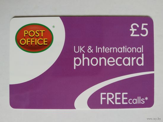 Телефонная карта. Англия