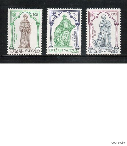 Ватикан-1995,(Мих.1158-1160)  **   , Религия, Святой Антоний(полная серия)