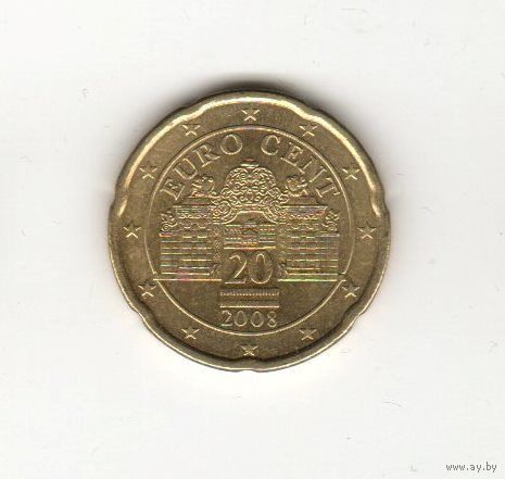 20 евроцентов Австрия 2008 Лот 6980