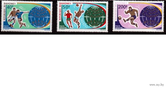 Дагомеи-1970 (Мих.414-416) ** , Спорт, ЧМ-1970 по футболу