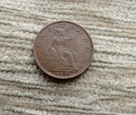 Werty71 Великобритания 1 фартинг 1936 Георг 5