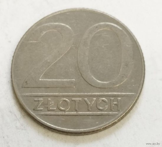 Польша 20 злотых 1989