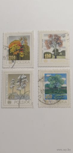 Польша 1978. Защита окружающей среды. Деревья