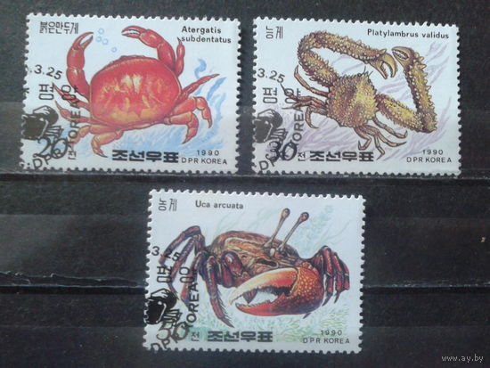 КНДР 1990 Крабы Полная серия