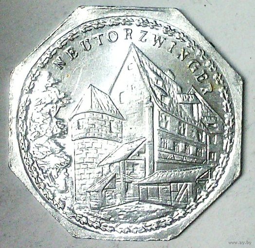 ГЕРМАНИЯ НЮРНБЕРГ 20 пфеннигов 1920 год - ШТЕМПЕЛЬНЫЙ БЛЕСК!