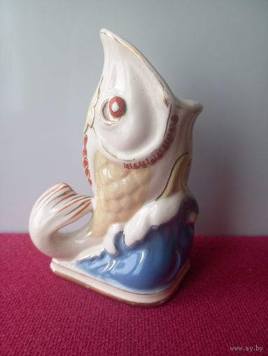 Рыбка-карандашница МФФЗ. Фарфор.