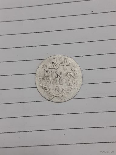 1/24 талера 1786 год в сохране