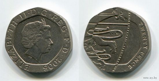 Великобритания. 20 пенсов (2008, XF)