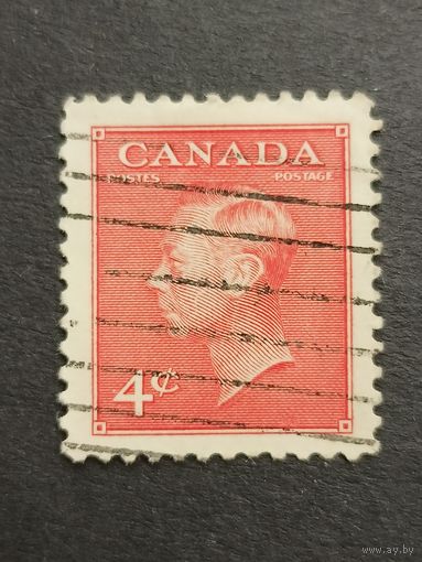 Канада 1949-1951. Король Георг VI - Надпись: POSTES POSTAGE