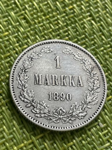 Русская Финляндия 1 марка 1890 г