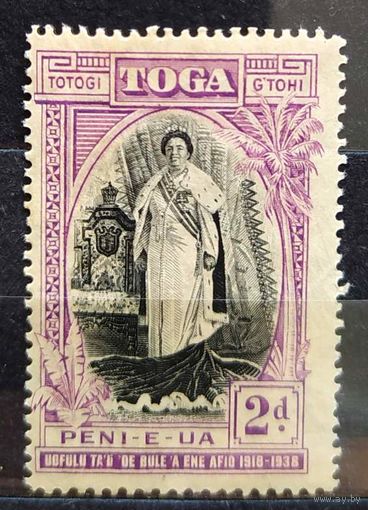 Британские колонии. TOНГA 1938 год SG72 MNH