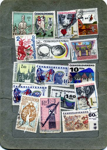 ЧЕХОСЛОВАКИЯ,  сборный лот,  15м   по 10 коп шт