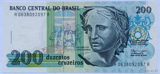 200 крузейро 1990 Бразилия
