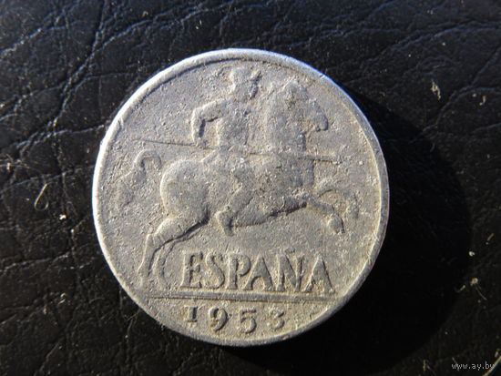 Испания. 10 сентимо. 1953. С 20 копеек. Распродажа коллекции. Смотрите другие лоты.