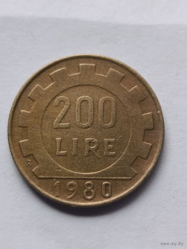 Италия. 200 лир 1980 года. (4).