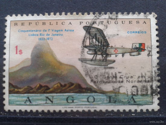 Ангола, колония Португалии, 1972. 50 лет первого  рейса из Лиссабона в Рио-де-Жанейро
