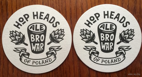 Подставка под пиво Hop Heads Ale Browar No 1