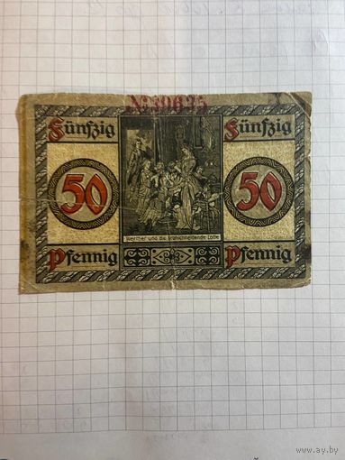 50 пфеннингов (нотгельды) г. Германия.