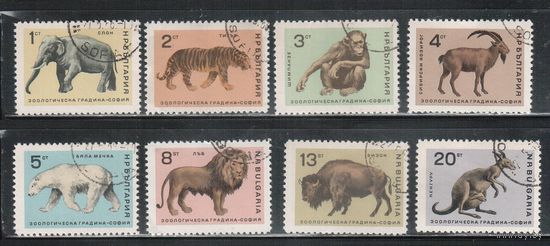 Болгария-1966, (Мих.1618-1625) , гаш.   , Фауна(полная серия)
