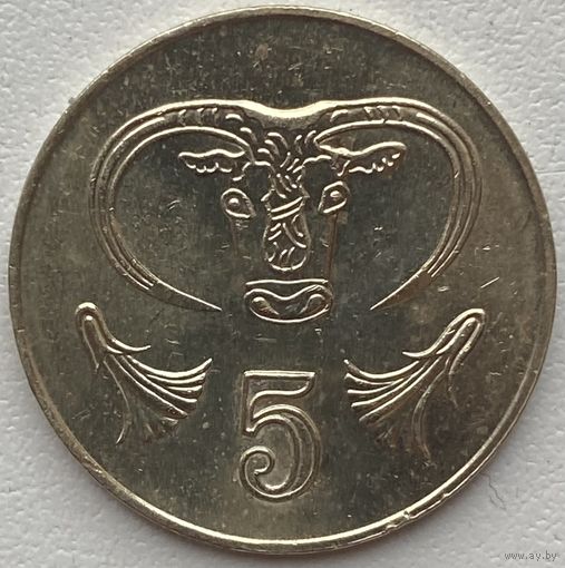 Кипр 5 центов 2001 г.