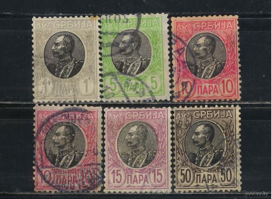 Сербия Кор 1905 Петр I Стандарт #84w-7w,91w