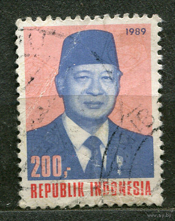 Президент Сухарто. Индонезия. 1989. Полная серия 1 марка