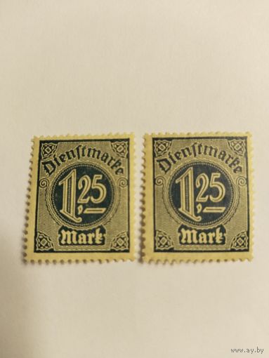 Германия 1920 марка госслужб  1м