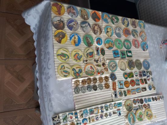 .Флора Фауна заповедник зоопарк звери птицы и др.134 значка