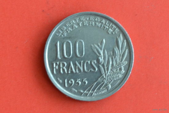 Франция 100 франков 1955 В  с 1 руб
