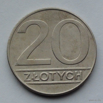 Польша 20 злотых, 1990