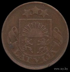 Латвия. 2 сантима 1922