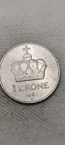 Норвегия 1 крон 1981
