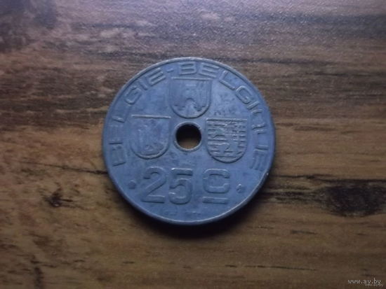 Бельгия 25 сентим 1946