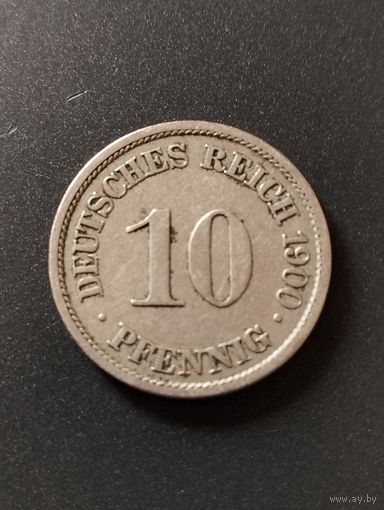 10 пфеннигов -  1900 А