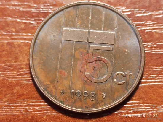 Нидерланды 5 центов 1993