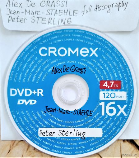 DVD MP3 полная дискография Alex De GRASSI, Jean-Mark STAEHLE, Peter STERLING (Folk, Jazz, New age, Instrumental) - 1 DVD
