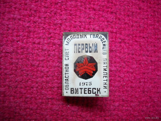 Первый областной слет молодых гвардейцев пятилетки г. Витебск 1975 г.