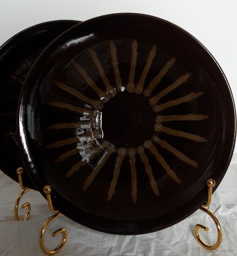 Тарелки. Обливная керамика. Две одним лотом