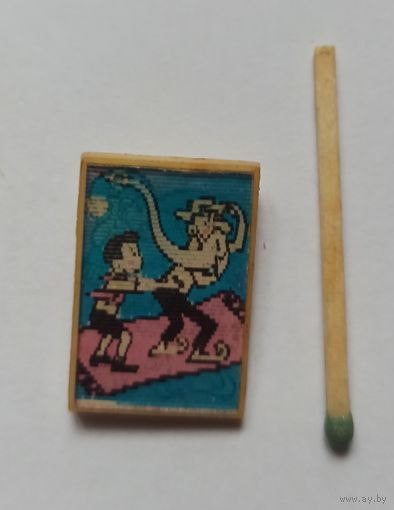 Знак, значок стерео, переливашка из СССР, старик Хоттабыч