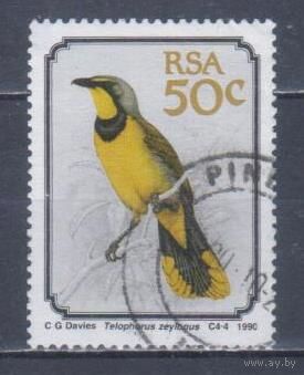 [2412] ЮАР 1990. Фауна.Птицы. Концовка серии.Гашеная марка.