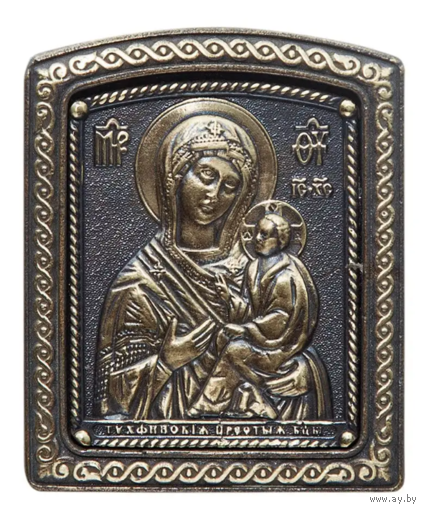 Тихвинская икона Божией Матери Бронза