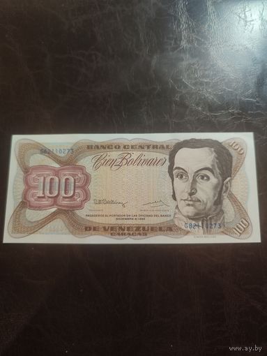 Венесуэла 100 боливаров образца 1992 года AUNC p66e