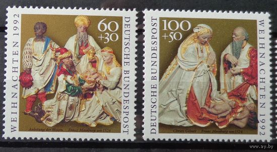 Современная Германия 1992г. Mi.1639-1640 MNH** полная серия