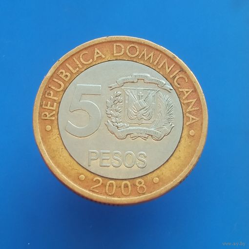 Доминиканская республика 5 песо 2008