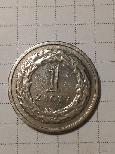 1 злотый Польша 2010 год. лот на обмен.